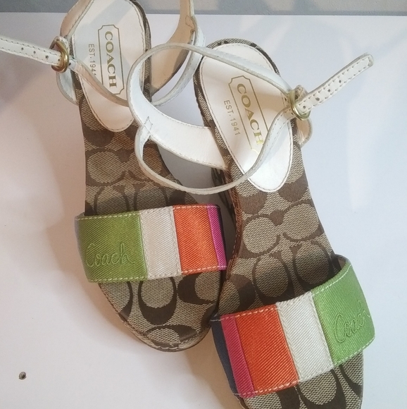 Coach 6 Anamaria Sandal Wedges - Picture 3 of 13